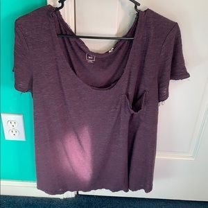 Purple loose t shirt